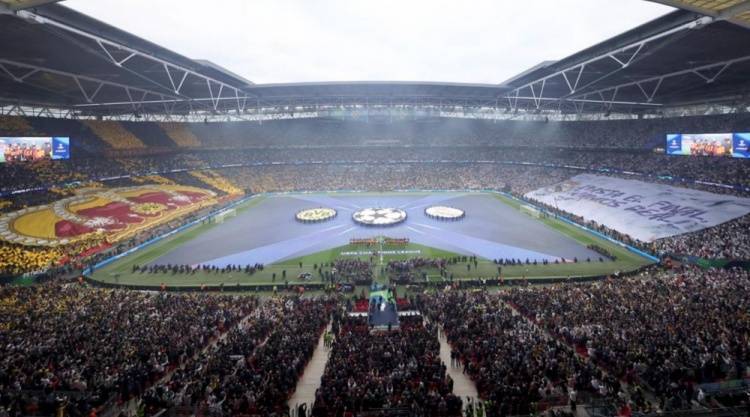 欧足联公布欧冠决赛门票分配：两队各1.8万张，最低70欧一档950欧